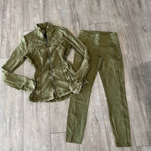 lululemon athletica Jackets & Blazers - lululemon athletica Khaki Utility Jacket and leggings ✨